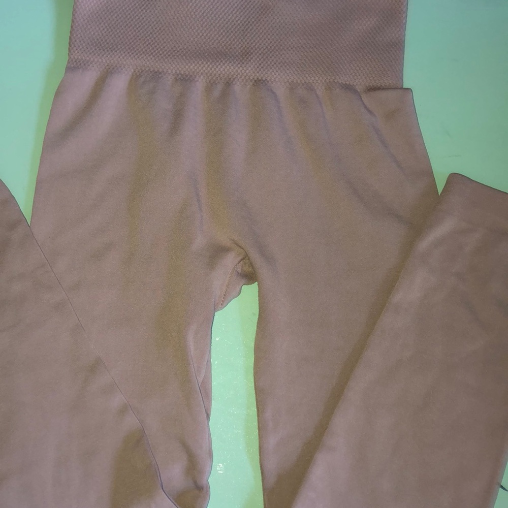 Tan thermal leggings